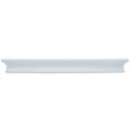 Gfancy Fixtures 18 in. High & Mighty Beveled Floating Shelf, White GF2668328